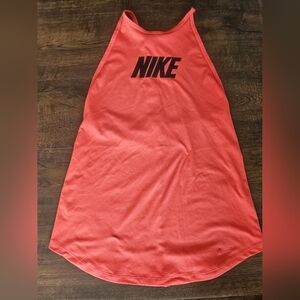 Nike orange tank top with black logo XS #fitness #gymwear